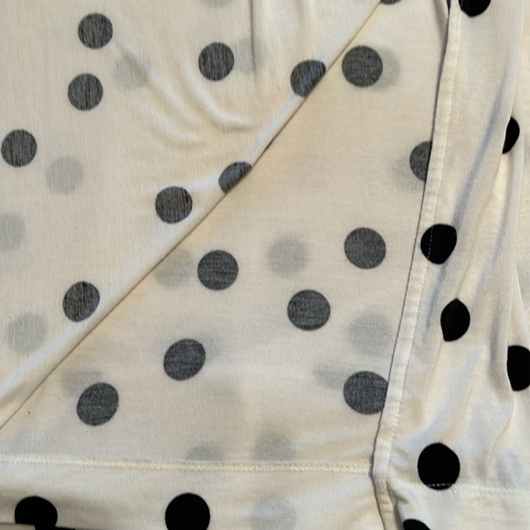 SOMA WHITE WITH BLACK DOTS LONG NIGHT GOWN SIZE XL 93% RAYON 7% SPANDEX WASHABLE - Picture 9 of 10